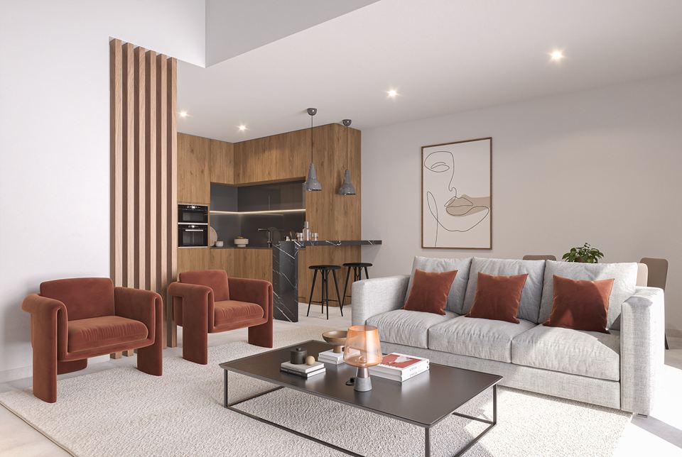 Estancia de la villa 105-ROBLE de obra nueva en Los Alcázares